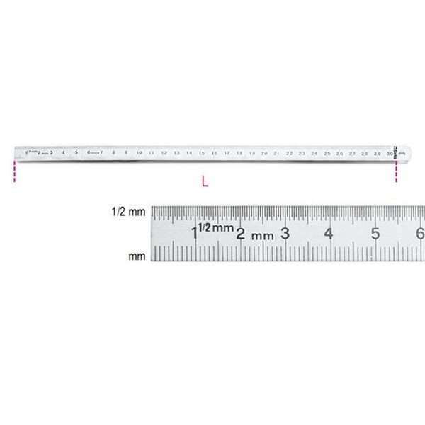 Beta Tools Usa Beta Tools USA 016820015 1682 150 mm. Stainless Steel Flexible Graduated Ruler 16820015